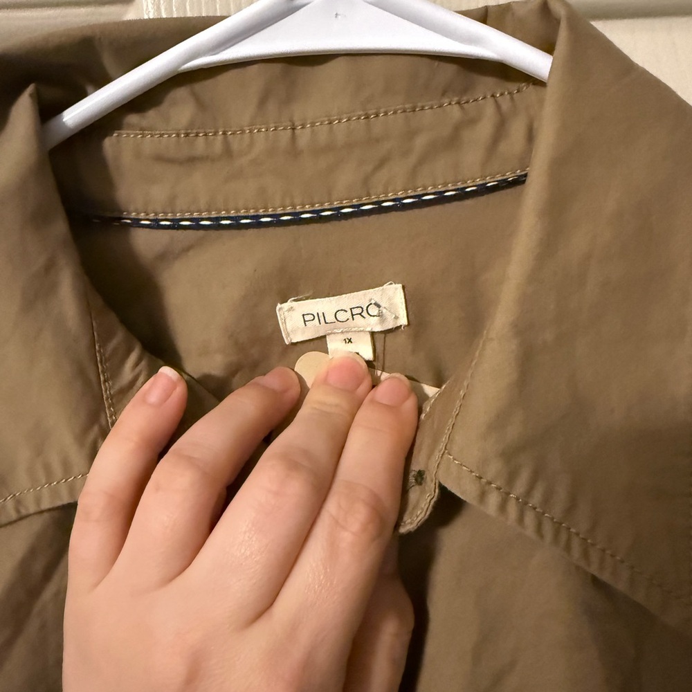 Pilcro Pintuck Mini Shirt Dress - Picture 4 of 5